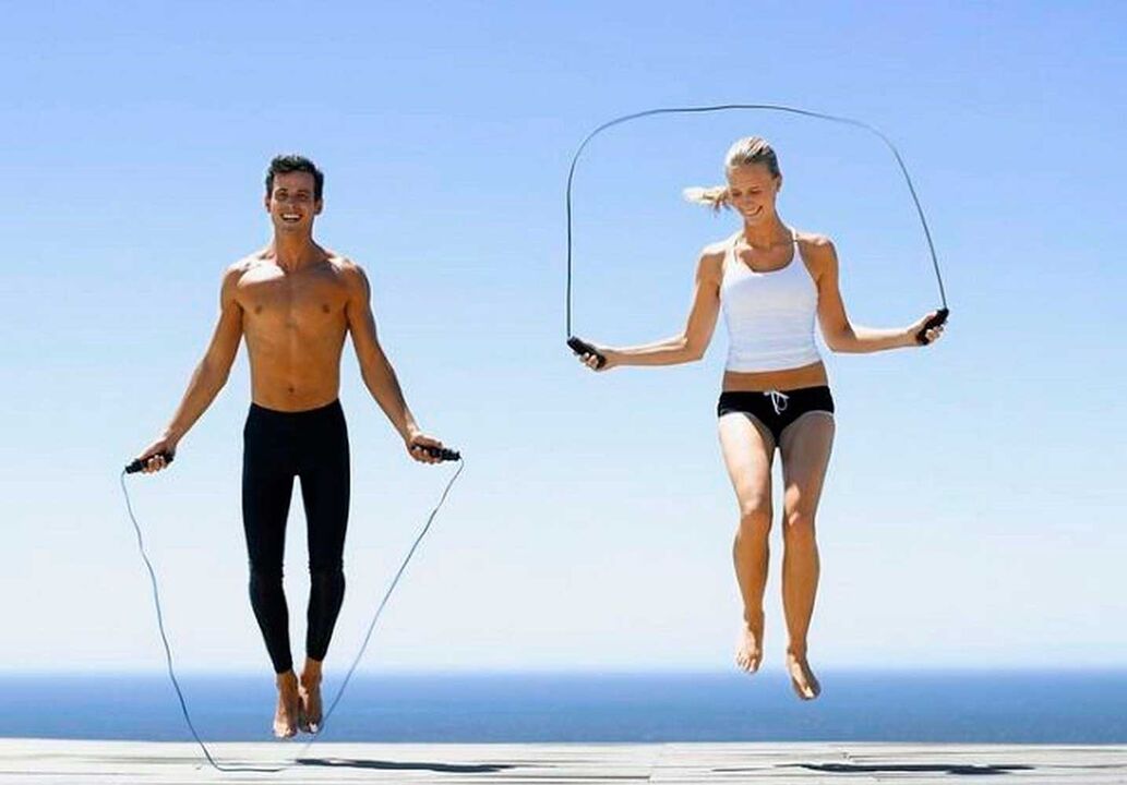 Lompat tali untuk penurunan berat badan